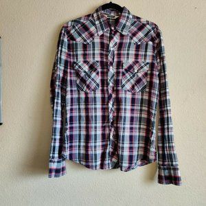 Salt Valley Western Shirt Mens Size S Small Cowboy